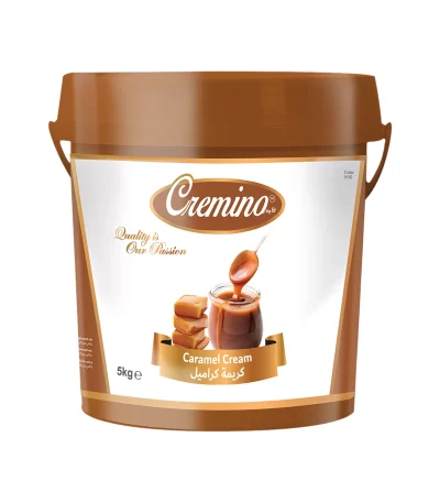 Cremino Caramel Cream filling has a rich Caramel flavour and perfect fluidity for filling confectionery. Add a creamy and delicious Caramel cream flavour to your creations! Ideal use for desserts, Ganache/Filling | Coating/Glazing | Ice Cream/Gelato. Ingredients: Glucose Syrup, Sugar, Sweetened Condensed Milk Whole Cow Milk Powder, Vegetable Emulsifier, Vanilla. Pack Size: 5KG