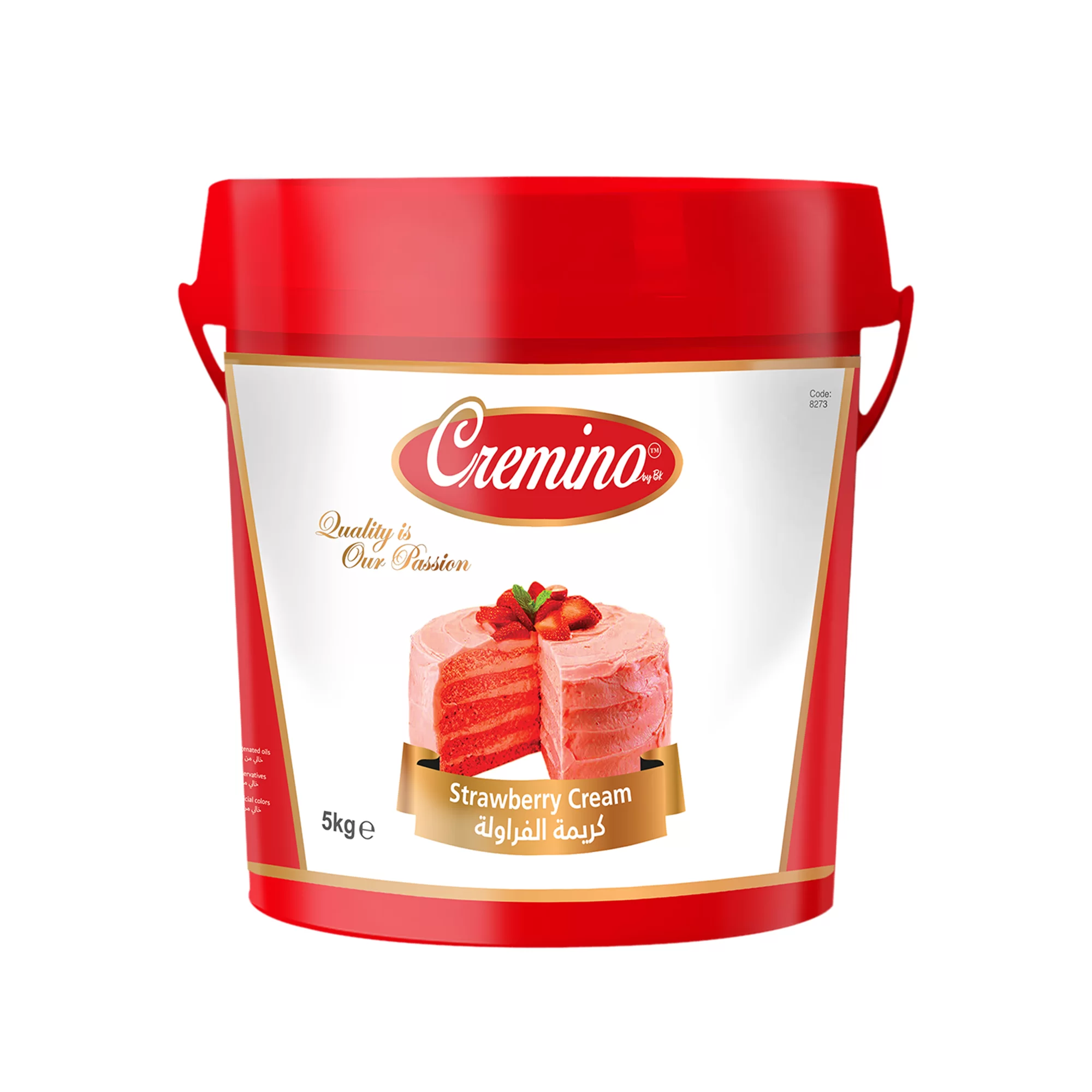 cremino-strawberry-cream-5kg-1 Cremino Strawberry Cream Filling (5KG) - Image 1